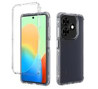QiongniAN Compatible con Tecno Spark GO 2024 Carcasa Case,3-in-1 Funda Protectora anticaídas Compatible con Tecno Spark 20 20C KJ5 KJ5n BG7n BG7 Funda para teléfono Clear