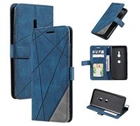 QiongniAN Funda para Sony Xperia XZ3 Funda de Cuero,Funda para Sony Xperia XZ3 H9493 H9436 H8416 Funda Carcasa Case Blue