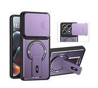 QiongniAN Protector de cámara Integrado Carcasa Compatible con Motorola Signature 5G XT2603-2 / Edeg 70 Ultra/Moto X70 Air Pro Funda móvil Purple