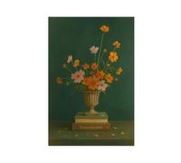 QIOTBVV Floriography - Póster de lienzo con diseño de flores, decoración de dormitorio, paisaje, oficina, habitación, regalo, 20 x 30 cm