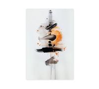 QIOTBVV Póster abstracto Zen ArtCanvas para decoración de pared, pinturas para sala de estar, dormitorio, decoración de 50 x 75 cm