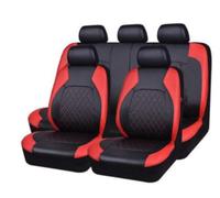 QIOZO Fundas de Asiento de Coche universales para Citroen C3/C3 Aircross/C3 Picasso/AirCross/C3 Pluriel/Accesorios de Coche_Negro Rojo
