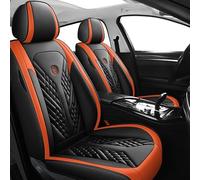 QIOZO Fundas de Asiento de Coche universales para Renault Captur 2013 2014 2015 2016 2017 2018 Zen Intens Business Accesorios de Coche/Naranja Negra