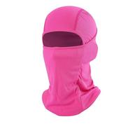 Qipeika Gorro elástico de secado rápido para exteriores con pañuelo a prueba de arena, color rojo rosa, tamaño medio