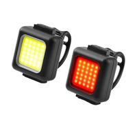 Qipeika Mini luz nocturna fuerte de liberación rápida para ciclismo, luz delantera y trasera, luz trasera y juego
