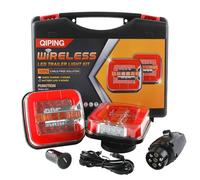 Qiping 2 pack luces remolque magnéticas led impermeables 12v, inalámbricas, recargables, marca E, ECE E9 R10-05