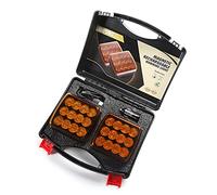 Qiping 2 x Magnética Luz de Emergencia Inalámbrico para Coche, Luces Estroboscópica ámbar 12v 24v- Homologada E9 - Impermeable - Recargable - Wireless LED Road Safey Flare Signal Orange