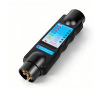 Qiping 7 Polos para Enganche de Remolque, Enchufe, comprobador, Herramienta para iluminación de Remolque de Coche de 12 V, solución de Problemas