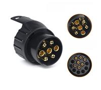 Qiping Adaptador Remolque 7 a 13 Pin Enchufe para Coche, Caravana, camión, Porta bicis, RV, Camping Car