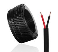 Qiping Cable plano de 2 núcleos, 2×0,75mm² 5M Cable alargador de 2 polos, 12V/24V cable electrico,adecuado para remolque/barco/conexiones de cableado de luz LED