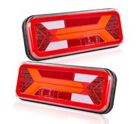 Qiping LED luces remolque traseras, 12/24V DC Luces traseras universales, Camión Autocaravana remolque de iluminación E9 Certificado para el Tráfico por Carretera