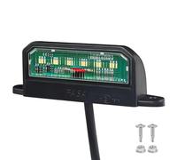 Qiping Luces LED para matrícula, luz trasera Universal impermeable de 12V 24V, luces LED blancas para matrícula para remolque, caravana y camión