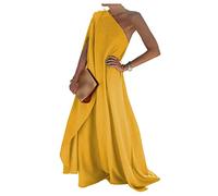 Qiribati Vestidos para Mujeres para La Boda Vestido De Envoltura De Invitado De Un Hombro Vestido Largo