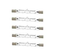 QIROGKC 5 Bombillas halógenas R7s 78mm 230V 100V Reflector halógeno lineal regulable J78 Bombilla halógena R7S Blanco cálido 6PC 100W