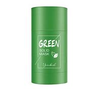 Qisen Máscara Sólida, Mascarilla Limpiadora, Green Tea Mask Stick, Mascarilla de Arcilla purificadora de té Verde, mascarilla sólida de Control de Aceite, mascarilla hidratante de Limpieza Profunda