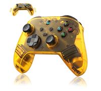 QISHENKOLA G6 Mando inalámbrico para juegos,mando para PC con Bluetooth 5.3,control de movimiento de seis ejes,5 modos de conexión,compatibilidad multiplataforma,Android 6.0 (Amarillo, Mando)