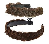 QishGO Diadema trenzada invisible y trenzada, para peinar