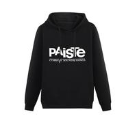 QISHUBAO Paiste Cymbals Drums Drummer Mens Hoodies Cotton Unisex Black Pullover Sweatshirts, Negro , L