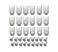 QISLANCAQON Cuchilla De Cortacésped Compatible con Husqvarna Automower | Juego de cuchillas de corte for cortacésped, máquina cortadora de acero inoxidable afilada, 18/30 Uds.(18pcs silver)
