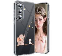 Qissy Coque pour Samsung A37 5G Chat Silicone Paillette Antichoc Housse Anti-rayures Protection Bumper Case Ultra Fine Souple antichoc Étui pour Samsung Galaxy A37 5G Coque Mince (Lapin)