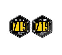 QISUO Funda Adhesiva 3D for Motocicleta 719 for BMW Motorrad Nine T F800GS F750GS R1200GS R1250GS C650GS, calcomanías (Color : Negro)