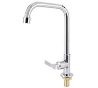 Qiter Moderno G1/2in Monomando Fregadero de Cocina Grifo de Agua Grifo de Agua fría Individual Accesorio para el hogar LQ-3109 Mezclador de Fregadero Vertical de 7 Palabras con Rosca Simple y fría