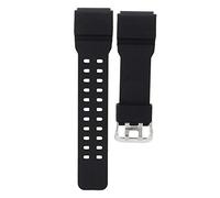 Qiterr Bandas de Reloj, Correa de muñeca de 15 mm de PU Suave Correa de muñeca de Repuesto para GG-1000 GWG-100 GSG-100(Negro)