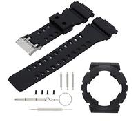 Qiterr 【 】 Correa de Reloj, Correa de Reloj de Silicona Pulsera de Repuesto con Caja de Reloj Se Adapta a G Shock GA110/100