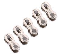 Qiterr Eslabón de la Cadena de 5 Pares para Bicicletas, Cadenas de liberación rápida para Servicio Pesado Biciclos Mater Links Magic Joint Connector para 8/9/10 Velocidad(Velocidad 8/7/6)