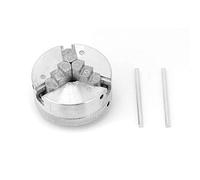 Qiterr Portabrocas, Z011 Accesorio de Abrazadera de Mandril de 3 mordazas de aleación de Zinc para Mini tornos de Metal