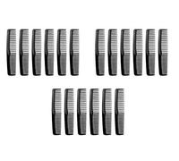 QITIMIR Juego de 18 peines negros para el cabello, para mujeres, hombres y niños, peine desenredante, peines de dientes anchos, ideal para cortar (negro)