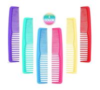 QITIMIR Peines de Colores para Mujeres, Juego de Peines Desenredantes, Peines Anchos y Finos, Peines para Cabello, Peines para Mujeres y Niñas, Peine de Estilo (6 Peines, 6 Colores)