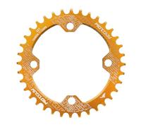 QitinDasen 104 BCD 32T Plato Ancho Estrecho, Redondo Bicicleta Cadena Individual (Oro)