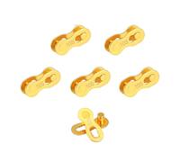 QitinDasen 5 Pares Conector de Cadena de Bicicleta de 10 Velocidades, Eslabón Perdido de Bicicleta, Eslabones de Liberación Rápida de Cadena de Bicicleta Reutilizables (Dorado)