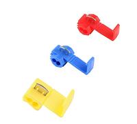 QitinDasen 50Pcs Rápido Empalme Cable Conectores Set, Conectore Rama Empalme Eléctricos, Rápido Terminales de Empalme Crimp Electrical (20Pcs Rojo, 20Pcs Azul, 10Pcs Amarillo)