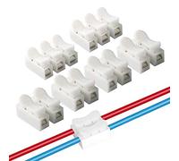 QitinDasen 90Pcs Premium Conectores Cable Resorte Rápido, Bloque Terminales de Conector Abrazadera Resorte, para Conectar Tiras de Luz LED (60Pcs CH2 + 30Pcs CH3)