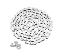 QitinDasen Cadena de Bicicleta de 11 Velocidades, 1/2 X 11/128 Inch 116 Eslabones, con Conector de Cadena de 11 Velocidades (Plateado)