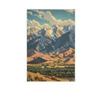 QITJSGD Póster nacional de Great Sand Dunes en lienzo, decoración de dormitorio, paisaje, oficina, habitación, regalo, 20 x 30 cm