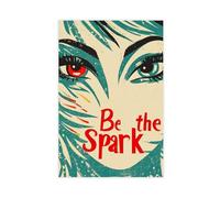 QITUBVAF Be The SparkCanvas - Póster para decoración de dormitorio, oficina, habitación, regalo, 40 x 60 cm