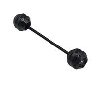qiuboou para Aprilia DORSODURO 900 2017-2024 CNC Eje De Rueda Delantera Trasera Horquilla Protector De Rueda Deslizante Tapa De Almohadilla(Rear Black)