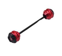 qiuboou para MT-01 MT01 MT 01 2005-2012, Eje De Rueda Delantera Y Trasera, Horquilla, Tapa Deslizante, Almohadilla Protectora contra Caídas(Rear Red)