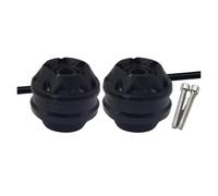 qiuboou para MT-07 Tracer 16-24 XSR700 15-24 Mt07 Xsr700 Eje De Rueda Delantera Trasera Horquilla Tapa Deslizante Protector contra Caídas(Front Black)