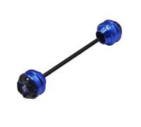 qiuboou para TMAX500 2008-2011 TMAX530 2012-2016 Eje De Rueda Delantera Y Trasera Horquilla Tapa Deslizante Protector contra Caídas(Rear Blue)