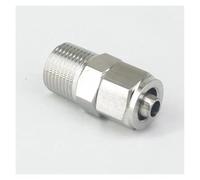 Qiuck Fit Hose O.DxI.D 10x8mm-3/8" Male 304 Stainless Steel Hex Quick Joint Fitting Quick Connector