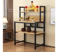 QIUHTR Mesa de Altar de Buda con Almacenamiento, Mesa de Altar Personal, fácil de Montar, para Sala de Estar, Dormitorio y Oficina(Wood Color,60 * 40 * 120cm)