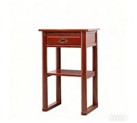 QIUHTR Mesa de Puja para Meditación y Oración, Mesa de Altar con Almacenamiento para Meditación, con Cajones y Almacenamiento para Incienso y Oración(Reddish Brown,48 * 42 * 108cm)