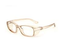 QIULAO Gafas Anti-Polen Infantiles, Espejo de Polen Sellado Todo Incluido, Anti-Viento, Arena, Polvo, gotitas, Anti-Niebla, luz Anti-Azul, Adecuado para Gafas de Seguridad para niños (Color : Brown)