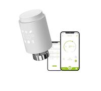 Qiumi Actuador termostático WiFi programable para radiadores sin Gateway | Compatible con Alexa y Google Home, conexión WiFi directa, no requiere puerta de enlace, control por App Smart Life