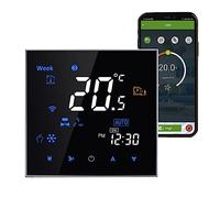 Qiumi Termostato inteligente WiFi controlador de temperatura con 2 tubos, aplicación Smart Life, funciona con Alexa Google Home, 95 ~ 240 V CA