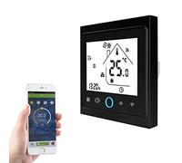 Qiumi Termostato WiFi Contacto seco calderas Gas y Agua calefacción 5A | Controlador programable 95-240V con contacto seco compatible Alexa & Google Home
